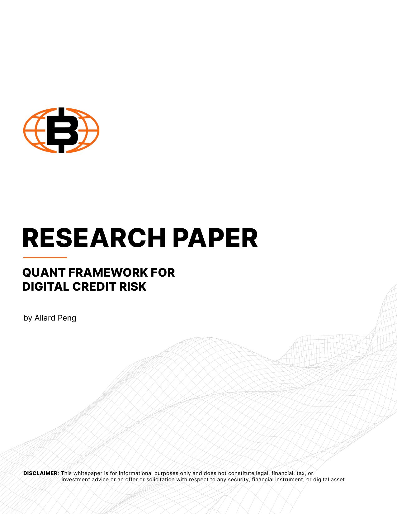 Quant Framework for Digital Credit Risk Preview